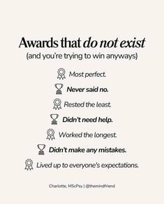 a poster with the words awards that do not existt and you're trying to win