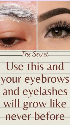 Use this and your eyebrows and eyelashes will grow like never before. Regrow Eyebrows, Diy Eyelash Growth Serum, Grow Eyebrows, Get Long Eyelashes, Long Eyebrows, Eyebrows And Eyelashes, Eyebrows Microblading, Shape Eyebrows, Eyelashes And Eyebrows