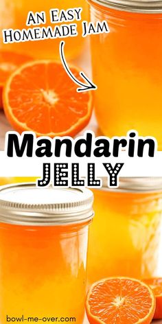 an easy homemade jam made with mandarin jelly