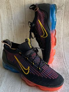 Nike Air VaporMax 2021 FK NN Black Multicolor DV2118-001 Men's Size 9.5~PRE Casual Multicolor Winter Sneakers, Nike Air Vapormax 2021 Fk, Air Vapormax, Nike Air Vapormax, Nike Air, Men's Shoes, Mens Accessories, Nike, For Sale