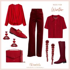 Shop Relaxed-fit linen shirtdress and other curated products on LTK, the easiest way to shop everything from your favorite creators. Clear Winter Outfits, True Winter Color Palette, Clear Winter, Different Shades Of Red, Winter Color Palette, True Winter, Red Colour Palette, Seasonal Color Analysis