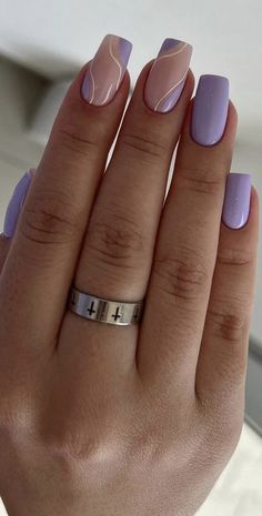 Ongles Gel Violet, Nail Swag