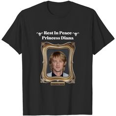 a black t - shirt with an image of a man's face on it