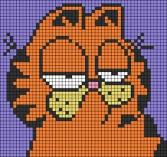 an image of the simpsons character in pixellated pixels on a purple and blue background