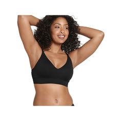 This comfortable Jockey Light Lift Seamfree Bralette features a soft style that provides a smooth and supportive fit. This comfortable Jockey Light Lift Seamfree Bralette features a soft style that provides a smooth and supportive fit. FEATURES Wirefree and Seamfree® Pullover style and convertible straps Sewn in bump, molded cup Style no. 4465LIFT & LINING Light lift Sewn in bumpSTRAPS & HOOKS Convertible strapsFABRIC & CARE Nylon, spandex Machine wash and line dry Imported Size: Small. Color: B Black No-show Soft Touch Bra, Black No-show Soft-touch Bra, Black Stretch Sports Bra With Soft Touch, Black Soft Touch No-show Bra, Black Stretch Bra For Everyday, Everyday Stretch Black Bra, Everyday Black Stretch Bra, Plus Size Sleepwear, Sleepwear Women