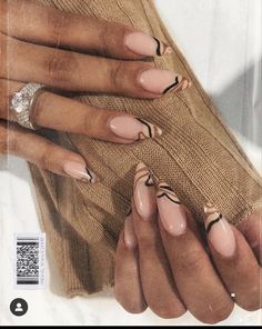 Fall Nude Nails, Autumn Manicure, Brown Acrylic Nails, Acrylic Toe Nails, Nails Today, Casual Nails, French Acrylic Nails, Work Nails, Classy Acrylic Nails