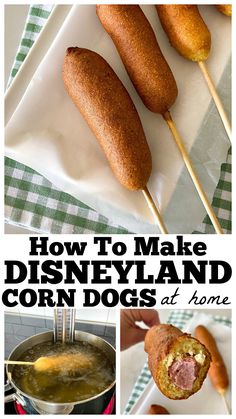 how to make disney land corn dogs at home