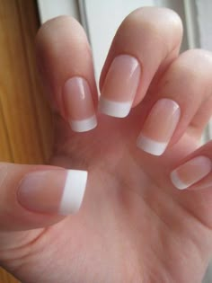 French Gel Polish, French Manicure Acrylic Nails, Natural Gel Nails, Gel French Manicure, White Tips, Manicure Gel, Manicure Tips, French Acrylic Nails