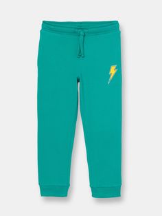 Discover the comfiest joggers in green color with cool thunderbolt patch made entirely from natural cotton! They have an adjustable waist and two spacious pockets. Complete the look with any other top from our shop. Green Jogging Pants With Elastic Waistband, Green Bottoms For Jogging In Spring, Green Bottoms For Spring Jogging, Green Joggers For Spring Jogging, Green Spring Joggers For Jogging, Green Jogging Pants With Pockets, Casual Green Joggers With Elastic Waistband, Green Relaxed Fit Joggers With Elastic Waistband, Green Cotton Joggers For Spring