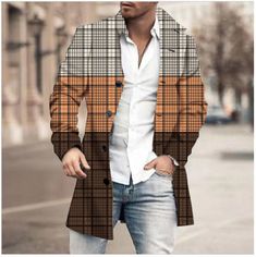 Product Details: Placket: single-breasted Fabric name: Chemical fiber blended fabric Main fabric composition: polyester fiber Collar type: Stand collar Pattern: Plaid Technology: Printing/Dyeing Color: DY21,DY22,DY23,DY24,DY25,DY26,DY27,DY28,DY29,DY30,DY31,DY32,DY33,DY34,DY35,DY36,DY37,DY38,DY39,DY40,DY41,DY42,DY43,DY44, DY45,DY46,DY47,DY48,DY49,DY50,DY57 Size information: Size: S, M, L, XL, XXL, XXXL P revention: 1. Asian sizes are 1 to 2 sizes smaller than European and American sizes. If you are between sizes, choose the larger size. Please allow 2-3cm differences due to manual measurement. 2. If you don't know how to choose the size, please check the size chart carefully before purchasing the item, please contact our customer service. 3. You know that different computers display colors