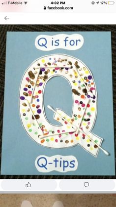 the letter q is for q - tips