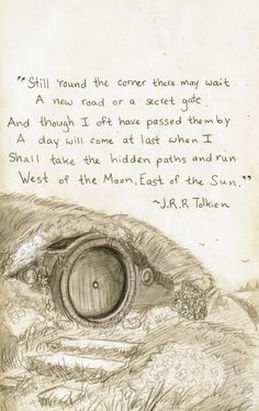 a drawing of a hole in the ground with a poem written on it