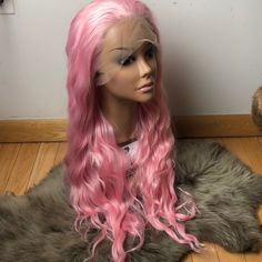 Kila J 24” Pink Loose Wave Lace Front Wig *Nwt* Arrives New 150-180% Density Color : ( Color As Shown ) Free Part Lace Front Synthetic Wig You Can Cut , Curl , And Style This Wig Heat Resistant Up To 315f 22.5 In Circumference Hand Tied - Check My 5 Star Reviews You Could Cut The Front Lace To Blend As Your Own Hairline Sw I Do Not Trade On Any Of My Wigs Don’t Forget To Bundle With The Got2b Ultra Gel Or Ghost Bond To Save 10% Off $ Ponytail Wrap, Wave Lace Front Wig, Clip In Ponytail, Pretty Hair Color, Vintage Headbands, Butterfly Hair Clip, Brown To Blonde, Butterfly Hair, Pretty Hair