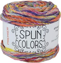 the sprin colors yarn is multicolored