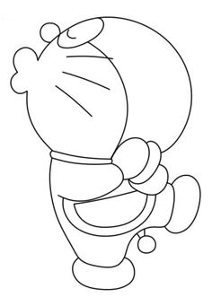 a cartoon character with a hat and scarf