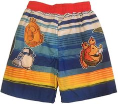 Boy's swim trunks feature characters from Angry Birds Star Wars 2. In red/black. These trunks have an elastic waist, full mesh lining inside, and 50+ UPF protection. 100% polyester. Machine washable. Imported. Casual Summer Swimwear With Character Print, Blue Character Print Swimwear For The Beach, Multicolor Swimwear With Character Print For Summer, Multicolor Character Print Swimwear For Summer, Sporty Bottoms For Beach Playwear, Sporty Bottoms For Beach Season Playwear, Multicolor Cartoon Print Swimwear For The Beach, Multicolor Character Print Swimwear For Play, Multicolor Cartoon Print Swimwear For Beach