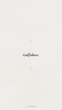 the words godfladnce are written in black ink on a white paper background