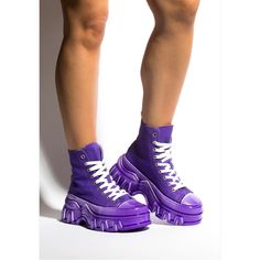 Mata Shoes Purple High-Top Sneakers Throw It Up Canvas With Jelly-Like Feel Thick Sole Brand New In Box Multiple Sizes Available Perfect For A Festival Set, Rave Outfit, Streetwear, Alternative Punk Footwear, Dolls Kill Shoes, Converse Lovers And More #Nwt #Neon #Skate #Skater #Winter Streetwear Alternative, Rave Fits, Dolls Kill Shoes, High Top Converse, Shoes Purple, Outfit Streetwear, Converse Style, Shoes Converse, Rave Outfit