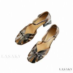 Lasaky - Luxurious Leather Ankle Boots for Women's Everyday Wear Leather Shoes With Round Toe For Fall Party, Round Toe Leather Shoes For Fall Party, Brown Low Heel Sandals For Fall, Flat Heel Leather Shoes For Party In Fall, Flat Heel Leather Shoes For Fall Party, Leather Pointed Toe Sandals For Fall, Flat Heel Leather Party Shoes For Fall, Fall Party Leather Shoes With Flat Heel, Fall Party Leather Shoes With Closed Toe