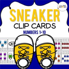 sneaker clip cards numbers 1 - 10