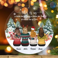 Custom Besties Forever Ornament, Personalized This Is Us Best Friend Christmas Ornament, Sister Friend Ornament, Friendship Ornament for BFF Material: - ACRYLIC Ornament - Size: 4" diameter - Includes red gift box OUR OFFERINGS (pack of 1, pack of 2, or pack of 5 ornaments) ❤️ Please note: The higher the quantity of the package you purchase, the more appealing the price becomes. However, all designs within a single package must remain consistent. ❤️  For instance: Opting for a pack of 5 provides Diy Best Friend Ornaments, Christmas Ornaments For Friends, Best Friend Ornament, Sister Ornament, Friendship Ornaments, Friend Christmas Ornaments, Best Friend Christmas, 4 Best Friends, Friend Ornament