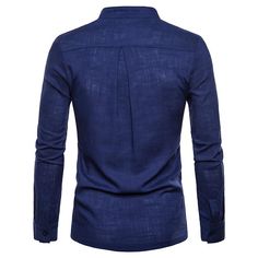 Solid Color Slim Large Size Long-sleeved Shirt Slim Fit Long Sleeve Solid Color Shirt, Slim Fit Solid Color Long Sleeve Shirt, Slim Fit Button-up Winter Top, Slim Fit Winter Button-up Top, Classic Long Sleeve Solid Color Shirt, Winter Button-up Slim Fit Tops, Long Sleeve Solid Color Cotton Shirt, Solid Color Long Sleeve Cotton Shirt, Blue Slim Fit Winter Tops