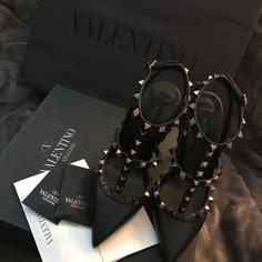 Valentino Heels, Louis Vuitton Shoes Heels, Studded Shoes, Shoes Heels Classy, Foot Socks, Classy Shoes, Heels Outfits, Fancy Shoes, Girly Shoes