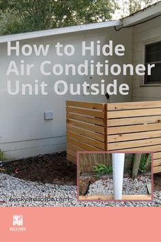 an image of how to hide air conditioner unit outside