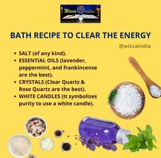 Spiritual Cleansing Bath, Quantum Physics Spirituality, Easy Spells, Bath Recipes, Essential Oils Guide, Hygiene Care