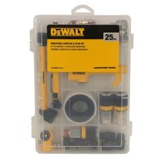 dewt screwdriver set in a plastic case