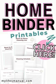 Home management binder printables Home Binder Printables, Monthly Menu Planner, Monthly Budget Sheet, Vacation Wishes, Back To School Organization, School Info