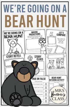 we're going on a bear hunt activity for kids to learn how to read