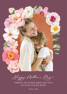 Vibrant mom - mother's day card  #greetingcards #printable #diy #mothersday