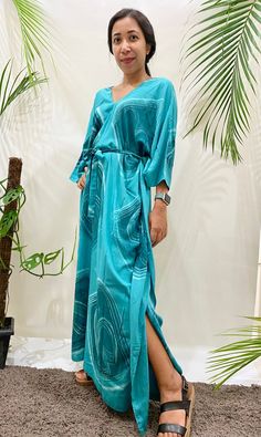 Turquoise Teal Long Kaftan Loose Fit Evening Dress Casual | Etsy Affordable Multicolor Maxi Length Kaftan, Cheap Maxi Length Kaftan For Vacation, Cheap Maxi-length Kaftan For Vacation, Luxury Blue Maxi Length Kaftan, Cheap Vacation Kaftan For Women, Luxury Blue Chic Kaftan, Cheap Women's Kaftan For Vacation, Affordable Women's Festival Kaftan, Luxury Blue Kaftan For Beach Cover-up