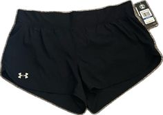 Black Athleisure Shorts By Under Armour, Black Stretch Athletic Shorts By Under Armour, Under Armour Black Workout Shorts, Under Armour Black Athleisure Shorts, Under Armour Black Stretch Athletic Shorts, Under Armour Casual Black Shorts, Casual Black Under Armour Shorts, Under Armour Black Shorts With Built-in Shorts, Under Armor Shorts