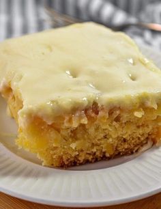 a piece of cake sitting on top of a white plate