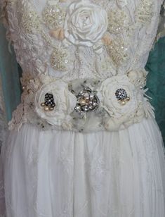 image 0 Hand Beaded Embroidery, Wedding Sash, Satin Roses, Bridal Sash, Bridal Belt, Lace Ribbon, Boho Bride