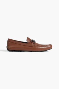 Shoes For Man, Ferragamo Shoes, Driving Shoes, Formal Shoes, Pebbled Leather, Loafer Shoes, Light Brown, Calf Skin, Shoes Flats