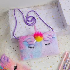 48126805901596 Tie Dye Bags, Plush Unicorn, Cartoon Unicorn, Unicorn Girl, Tie Dye Colors, Unicorn Plush, Cute Unicorn, Tie Dyed, Kids Bags