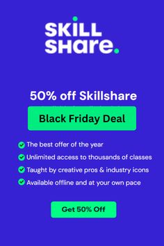 Skillshare Black Friday Sale Friday Sale, Black Friday Deals, Black Friday Sale, Getting To Know, Black Friday, Meant To Be, The Creator, Education, Black