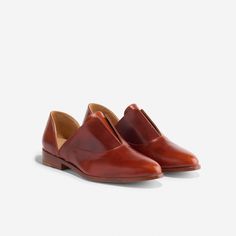 Emma d'Orsay Oxford 2.0 Brandy Classic Oxfords For Workwear In Fall, Classic Goodyear Welted Oxfords, 2020 Style, Mule Sneakers, Old Shoes, Loafer Mules, New And Improved, Guess Who, Sneaker Heels