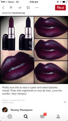 Exotic Makeup, Storybook Cosmetics, Makeup Beauty Room, Vampy Lips, Shiny Lipstick, Ombre Lips