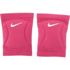 pink tennis elbow pads with white nike logo