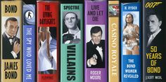 50 Years of Bond by J. Scott Nicol. Which Bond was your favorite? Book Spine Art, Beginning Art, Spine Art, Bond Women, Fabian Perez, Art Thomas, Spy Who Loved Me, The Spectre, Senior Year Of High School