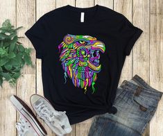 Eagle Aztec Warrior - Embroidery effect - Mexico -  Unisex T-Shirt Are you looking for that cool design to wear on a shirt? Here you have found it! We present these unique and incredible designs, if you are a Mexican Culture enthusiast, as well if also you are a big fan of Mexican artisans and their clothing designs. Lovely Gift Idea, Because you are surely tired of giving the same thing every time, you don't have to go around the shops looking for the perfect gift, because you have it right in Festival Crew Neck T-shirt With Graphic Print, Casual Pre-shrunk T-shirt For Festival, Crew Neck Festival Shirt With Graphic Print, Aztec Warrior, Design Cool, Clothing Designs, Mexican Culture, Quality T Shirts, Shirt Price