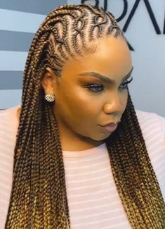 Hairstyles African Hair, Female Braids, Protective Styles For Natural Hair Short, Hair Braiding Styles, Braids And Twists, African Hair Braiding, Black Kids Braids Hairstyles, Feed In Braids