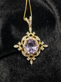 Certified Genuine Natural Elegant Bolivia Lavender Amethyst Large 2.5 Ct Heart Pendant Necklace 18K White Gold Plated 925 Sterling Silver Gemstone Free Matching 18K Gold Plated/Vermeil Solid 925 Sterling Silver Box Chain Length - Adjustable up to 17.5" inches Please see my other listing Thank you for supporting my small business!! 😍😍 Welcome in!  Wholesale Prices on Certified Genuine Precious, Semi-Precious Gemstones & Vintage Jewelries!  Please shop my other listing Been in Business for over Lavender Amethyst, San Gabriel, Amethyst Necklace, Bolivia, Heart Pendant Necklace, Semi Precious Gemstones, Sterling Silber, Solid 925 Sterling Silver, Favorite Things Gift