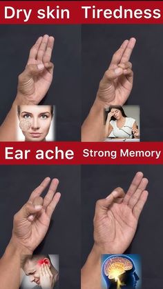 Yoga Mudras, Ear Ache, Hand Movements, Skin Growths, Healthy Exercise, Acupressure Points, Face Massage, Pressure Points, Acupressure