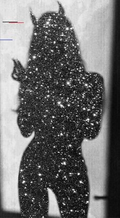 a black and white photo of a woman's silhouette