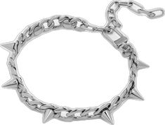 Edgy Adjustable Metal Chain Bracelet, Adjustable Edgy Metal Chain Bracelet, Edgy Bracelets With Adjustable Chain, Edgy Adjustable Jewelry For Everyday, Trendy Adjustable Clasp Jewelry, Modern Chain Link Choker With Adjustable Chain, Modern Adjustable Chain Link Choker, Edgy Adjustable Chain Choker, Trendy Jewelry With Carabiner Clasp